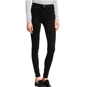 Rag & Bone 10 inch Skinny Jeans Black
